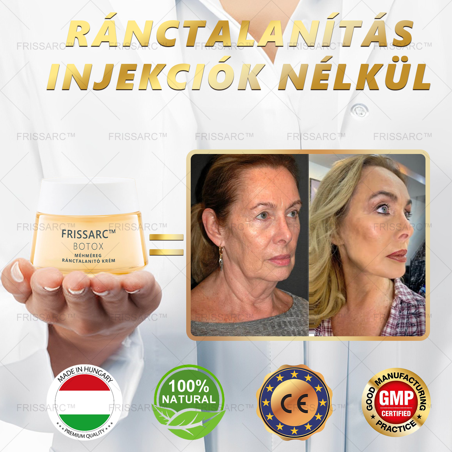 🏵️🏵️【Hivatalos Márkabolt】FRISSARC™ Botox Méhméreg Ránctalanító Krém